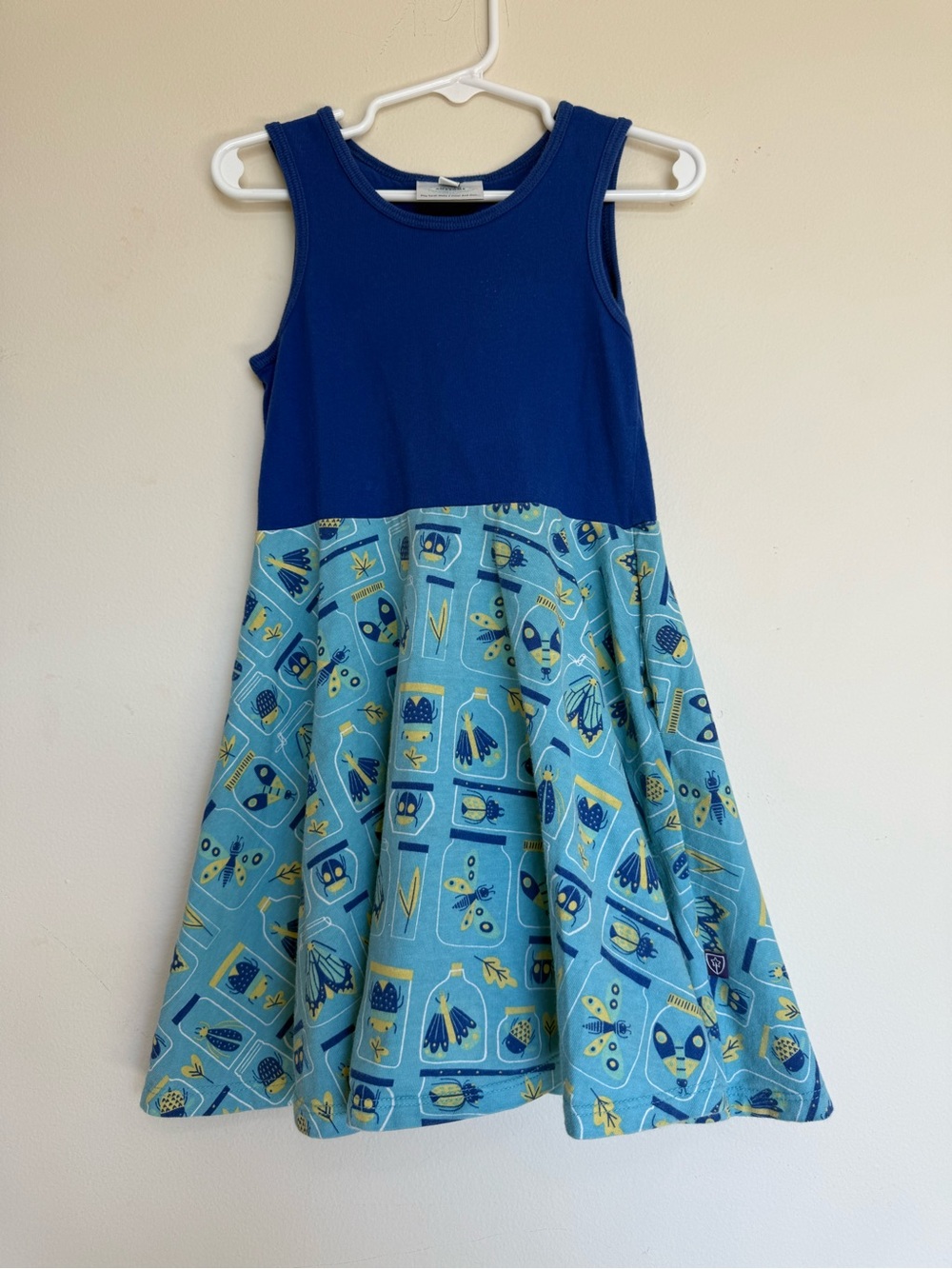 Princess Awesome Blue Girls 5 Bug Jar Sleeveless Dress